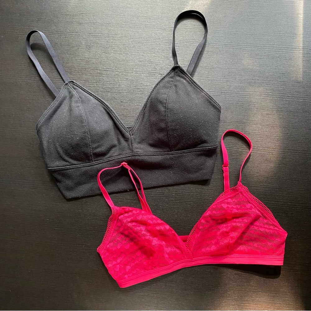 Gilly Hicks Bralette and H&M Bralette Intimates Bundle